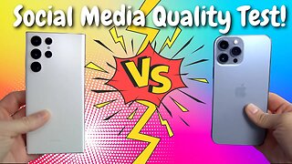 Galaxy S22 Ultra vs iPhone 13 Pro Social Media Quality Test!
