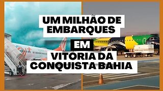 AEROPORTO GLAUBER ROCHA ALCANÇA MARCA DE UM MILHÃO DE PASSAGEIROS/VITÓRIA DA CONQUISTA BAHIA