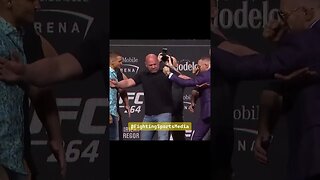 Conor McGregor vs Dustin Poirier Face Off UFC 264
