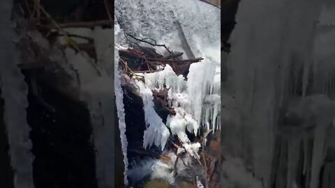 Crazy Beautiful Waterfall Icicles