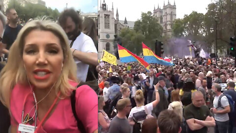 Unite For Freedom Protest - London's Parliament Square With Kate Shemirani