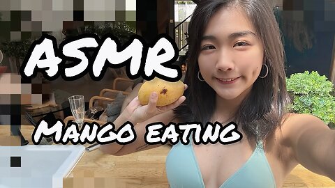 [4K]ASMR Food | mango eating | comforting before sleeping