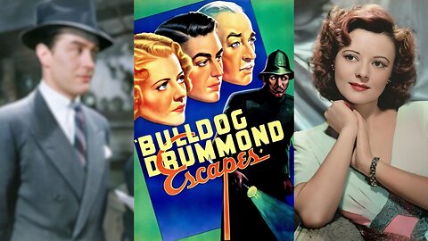 BULLDOG DRUMMOND ESCAPES (1937) Ray Milland, Heather Angel | Adventure, Mystery, Romance | COLORIZED