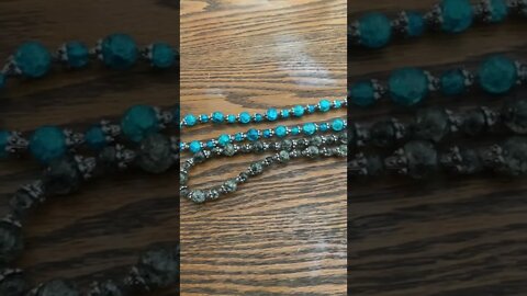 Simple Glass Bead Necklaces I Made At Home