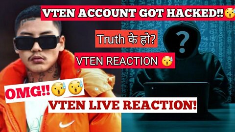 OMG!😰😰V ten's account got hacked.His response about the hacker.