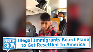 Illegal Immigrants Board Plane to Get Resettled In America