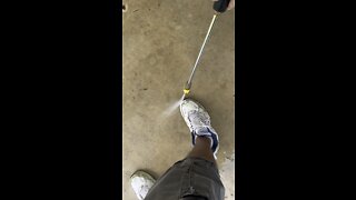 Cleaning shoes hack after cutting grass