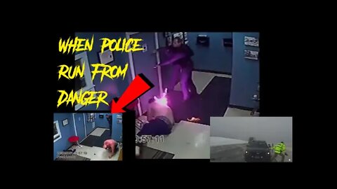 When Police Run From Danger: Cops set a man on fire and run.