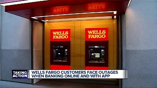 Wells Fargo customers face outages when banking online and with app