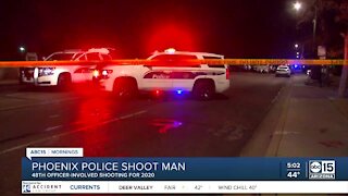 Man shot by Phoenix police near 27th and Glendale avenues