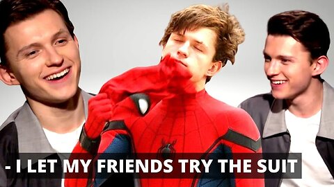 Tom Holland Lets HIS Friends Try On The SPIDER-MAN SUIT