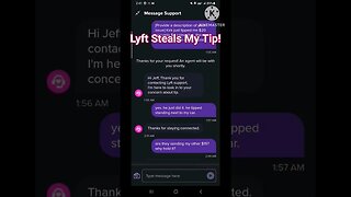 😠 😡 😤 Lyft STEALS $15 out of $20 Tip!! #lyft #uber #rideshare #tips