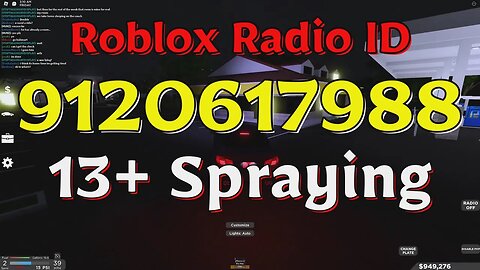 Spraying Roblox Radio Codes/IDs