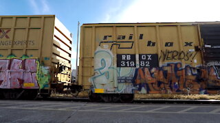 Westbound Manifest Train 397 CN 5744 CN 2272 & CN 5750 Locomotives In Ontario