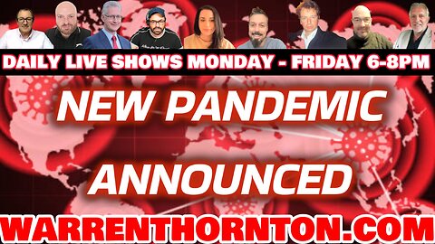 NEW PANDEMIC ANNOUNCED WITH LEE SLAUGHTER & WARREN THORNTON