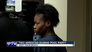 Man and woman arrested after violently crashing pool party in West Palm Beach