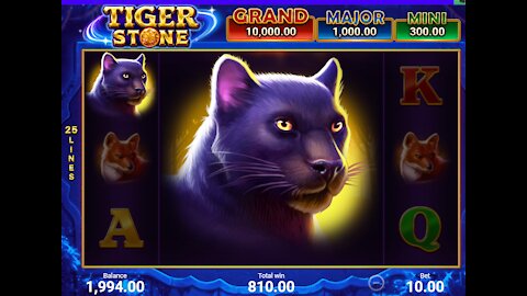 ONLINE SLOTS Tiger Stone Super Mega Win On Freespins