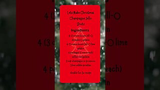 Let's Make Christmas Champagne Shots, Christmas Shots, Best Recipes, Fun Cookie Recipes, #shorts