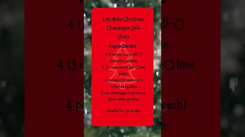 Let's Make Christmas Champagne Shots, Christmas Shots, Best Recipes, Fun Cookie Recipes, #shorts
