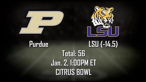 Purdue vs LSU Prediction, Picks & Odds | Citrus Bowl Betting Advice and Tips | Jan 2