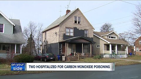 High levels of carbon monoxide send 2 people to the hospital on Christmas