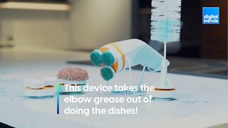 This device makes doing the dishes easy!