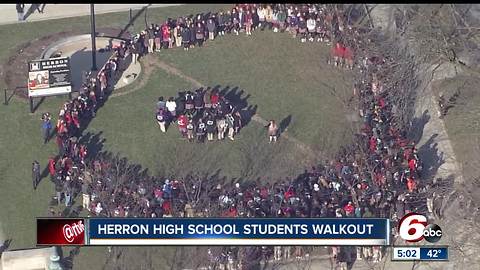 Herron high school students join thousands across the country to Walkout against gun violence