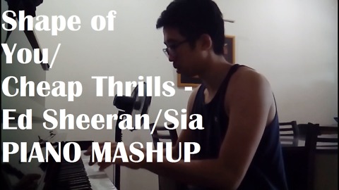 Amazing piano mashup of 'Shape Of You' & 'Cheap Thrills'
