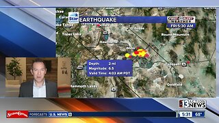 Earthquake upgraded to 6.5 magnitude