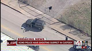 Shooting suspect in custody after police chase
