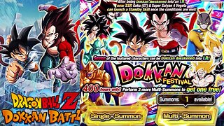 DBZ Dokkan Battle: 8 Year Anniversary LR DokkanFest Goku (GT) & SSJ4 Vegeta Banner Summons