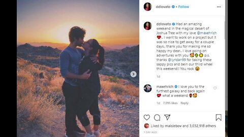 Demi Lovato thinks Max Ehrich proposed for 'attention'