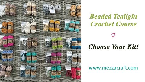 Beaded Tealight Crochet Course - Choose Your Kit