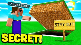 I Found Noob1234's SECRET Underground Base! (Minecraft)