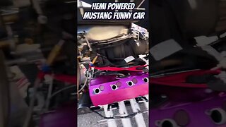 Blown Hemi Powered Mustang Funny Car! #shorts