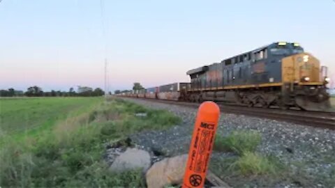 CSX Q137 Intermodal Double-Stack Train from Bascom, Ohio June 13, 2021