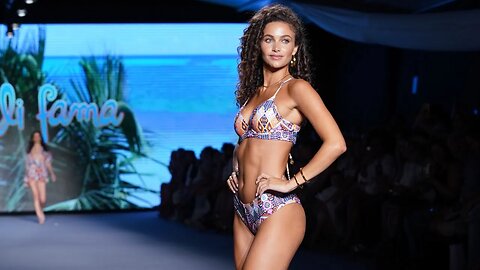 LULI FAMA LIVE STREAM 2021 / Priscilla Ricart models in this bikini swimwear show / Miami swim week