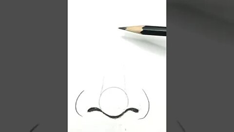 how to draw nose easy #trending #ytshorts #drawing