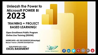 Online LIVE Training (ZOOM) Microsoft POWER BI (Desktop + Service) Training + Projects | Jan 2023