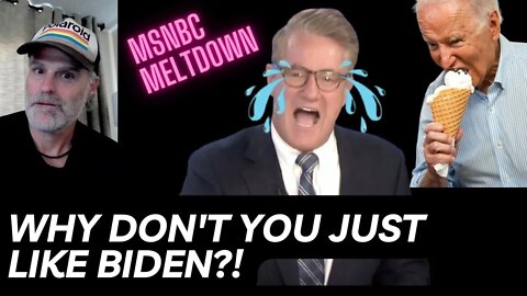 Why Don't You Just Like Him?! Desperate Joe Scarborough Gets Mad At Media not defending Biden