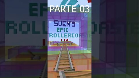 Super Roller Coaster (montanha russa) minecraft parte 3 #funny #funnyvideo #minecraft