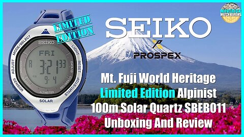 Seiko Prospex Mt. Fuji World Heritage Limited Edition 100m Solar Quartz SBEB011 Unbox & Review