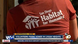 Volunteers fix up homes in Logan Heights