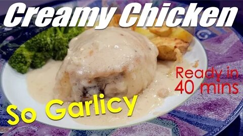 Creamy Chicken with Garlic and Wine