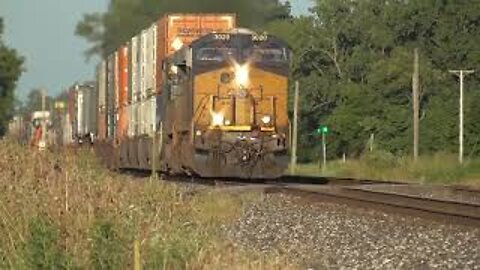 CSX I017 Intermodal Double-Stack Train From Bascom, Ohio July 22, 2021