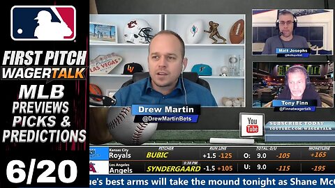 MLB Picks, Predictions and Odds | First Pitch Daily Baseball Betting Preview | June 20