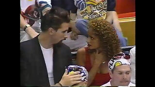 June 5, 1994 - Billy Baldwin & Reggie Miller's Wife at Game 6 of Pacers-Knicks Series