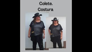 Colete de cirrê com estilo, costura