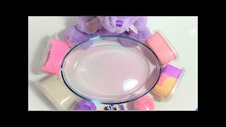 Mixing Teddy Bear Slime | Mixing Slime | Relaxing Satisfying Slime | #11