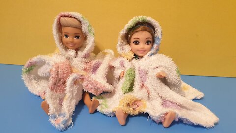 Doll Hooded Towel DIY - Doll Bath Towel DIY